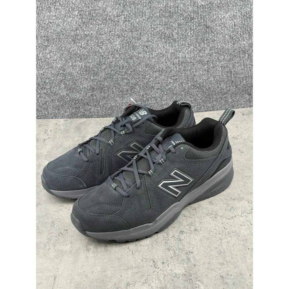 New Balance 608 V5 MX608DG5 Men's 11 Gray Leather Training Walking Shoes NWOB